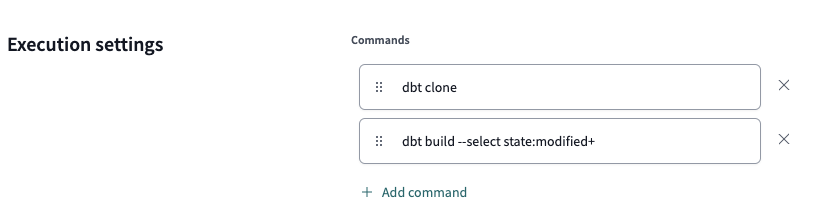 Example of configuring a dbt Cloud CI job